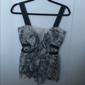 DVF silk top